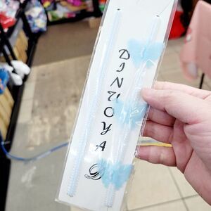 3/$20 Brand New Blue Butterfly Bra Straps